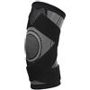 YUKOFE Ginocchiera a compressione Cintura fissa Ginocchiera Alta elasticità Equipaggiamento protettivo traspirante per sport Fitness Corsa Basket Grigio M L XL XXL (Gray-L)
