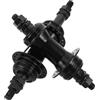 EXAOMBLE Mozzi per Ruota Bicicletta 36 Fori Quick Release - Coppia Anteriore/Posteriore in Metallo Nero - Adatti a Mountain Bike con Freno V-Brake per riparazioni e spostamenti