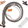 Bantoro Crafts Frusta Serpente Marrone con Colpo, crepitio carico/Forte, Frusta in Pelle, 16 trecce Intrecciate, 3 Piedi / 0,90 Metri, Sfere di Piombo e Cuscinetti a Sfera