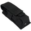 Generic Borsetta Strumenti Custodia Torcia Singola, Adattatore Molle Compatto per Piccola Lanterna Ciclismo Sport Outdoor Gara(Black)