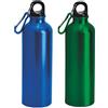 NM 2 Borracce 750 ml con Moschettone Alluminio Bottiglia Acqua Alta qualità Adatta Viaggi Bambini Sport Palestra Scuola Lavoro Tempo Libero Riutilizzabile Idea Regalo (Blu - Verde)