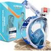 KAIMANA La pluripremiata maschera da snorkeling KAIMANA® per adulti e bambini — assolutamente sicura in presenza di CO₂ — include una custodia da trasporto — maschera da sub per adulti — a pieno facciale