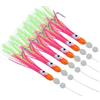 RGOEMHJ 6 pz Set Cluster Luminoso Richiamo Morbido Anguilla Sabiki Rigs String Ganci Pesci Costardella Calamari Sgombro Scad Pesca in Acqua Salata per La Pesca All'aper(1 PCS A)
