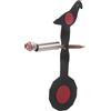 USHOBE Bersaglio per Il tiro a Piattello in Ferro Nero Resistente con Base a picchetto, Perfetto per addestramento Professionale di tiro a Segno