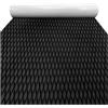 QAUUCP Eva Tappetino Antiscivolo per Barca 240 * 60 cm Schiuma Eva Nave Deck Mat Ocean Yacht Pavimento Antiscivolo Imitazione Marine Tappeto Tavola da Surf for Barche Diamante Trazione Pad(Black)