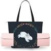 ZYJHYY Carino Coniglio Bianco Stampa Spalla Yoga Borse per le Donne con Tappetini Yoga Borse Carrier Carryall Tote per Pilates Allenamento