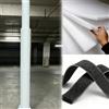 Generic Imbottitura per pali per garage o cantina, copertura di sicurezza per colonne da 5,1 a 30,5 cm, protezione imbottita avvolgente da basket, autoadesiva, altezza 1,8 m