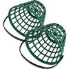 PLAFOPE Ball bucket in plastico verde, porta palline da golf, multiuso per golf e tennis, capacità 50 pezzi, set da 2 pezzi per attività sportive all'aperto