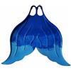AsrMyjcx Monofin Allenamento Nuoto Fin Piscina Silicone Gomma Coda Sirena Supporto Tecnico Allenamento Adatto a Nuoto Piscina Fotografie Subacquee Attività Ricreative , Blu Iridescente , 33-36
