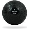 MATCHU Slam ball | Slamball | Tyre ball | Medicine Ball | Per allenamenti esplosivi | Fitness, Crossfit, Gymnatistics | Design robusto | Impugnatura extra | Gomma robusta | Nero (6kg)