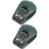 Generic Supporto per canna da pesca, 2 pezzi, antiscivolo, regolabile a due livelli, portatile, con clip, per pescatore, kayak, barca, canoa, lago, fiume, stagno, pesca, surf, casting