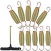 Generic Set da 11 Molle per Trampolino in Filo d'Acciaio Zincato Resistente e Antiruggine, Adatte per Giochi All'aperto e Sedie Reclinabili