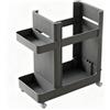 YWJLQH Carrello Attrezzatura Sportiva Mobile Organizer Multiaccessori Rack Porta Manubri Porta Tappetini Porta Rulli Plastica Salva Spazio Adatto Esercizio Casa Palestra, Giallo Crema