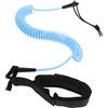 HEANUJJ Corda di Sicurezza per Paddleboard e Surfboard Attacco Rapido in TPU Blu per Sport Acquatici, Guinzaglio Avvolgibile per SUP e Kayak