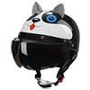 Galatée Casco da Bicicletta per Bambini, Adatto per Scooter Tricicli Skateboard e Biciclette, e Dotato di Sciarpa Calda e Visiera Parasole per la Protezione del Viso(Cucciolo, Età 5-12 anni)