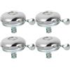 HEANUJJ Campanelli Pratici Pezzi Bici per Argento Vintage 4 in Ferro e Suono Chiaro Forte Accessori Resistenti per Mountain Bike e Veicoli Stradali