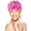 CORHAD Cuffia da Nuoto Fashion Fiore 3d in Nylon Leggera e Protettiva per Orecchie, per Vacanze Estive in Piscina per Donne e Ragazze