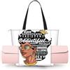ZYJHYY Melanin Afro Woman Print Borse Yoga per le donne con tappetini da yoga Borse Carrier Carryall Tote per Pilates Allenamento