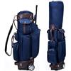 CVHfhjTG sacca da golf, Borse for carrello da golf uomo, borsa for trasporto con ruote/maniglia integrate, pesante blu divisore a 6 vie for campo