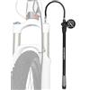 Genérico Pompa per ad aria per bicicletta, pompa ad aria ad alta pressione, 300 psi, universale con manometro e pulsante di spurgo