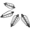 NAMOARLY Feeder da Pesca 4 Pezzi Nero con Molla e Peso da 15g a 30g per Pesca all'aperto e Cattura di Carpe