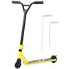 Lxwraptorial Monopattino acrobatico giallo portatile per adulti, monopattino professionale a 2 ruote con ruote in PU ad alta elasticità e pedale scorrevole, ideale per gli spostamenti