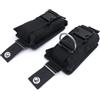 Generic 2 Pezzi Tasche Pesi Immersione 1680D Nylon Nero con Fibbia sgancio rapido 22,5x15x5cm