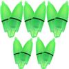 NIYANGLE 20 Pezzi Campanello Luminoso da Pesca Clip in Plastica Verde per Canna da Pesca, Luce LED Notturna per Allarme Morsi in Acqua Salata e Barca