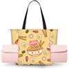 ZYJHYY Deliziosa borsa da yoga a spalla con stampa ramen dolce per donne con tappetini da yoga borse trasportatore tote per allenamento pilates
