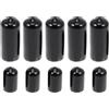 HEANUJJ Copri Punte per Stecche da Biliardo in Gomma Nero 10 Pezzi 10mm e 13mm Facile da Sostituire Senza Colla per Feste e Partite