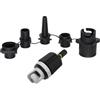 Generic Kit adattatore valvola aria 4 in 1 con 4 ugelli valvola dell'aria testa di conversione multifunzionale leggero per SUP Paddleboard Surf Uso