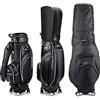 CVHfhjTG sacca da golf, Sacca da golf professionale con 4 ruote universali, sacca in pelle microfibra di fascia alta, portatile for uomo e donna(Red)