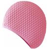 Wswqop Cappuccio Nuoto in Silicone Impermeabile Cuffia Piscina Accessorio Sportivo Cappello Ergonomico Materiale Morbido E Flessibile Adatto per Adulti Nuoto Allenamento E Attività Acquatiche, Rosa