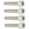 CHILDWEET Viti per Bici in Acciaio Inossidabile M6x30mm 4 Pezzi, Alta Resistenza Senza Deformazione, Copri Forcella Anteriore per Bici da Strada e Mountain Bike
