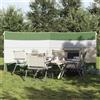 Runheo Paravento da campeggio, grigio arancione, 340 x 130 cm, impermeabile, in poliestere con rivestimento in PU, pieghevole e portatile, per spiaggia, giardino, esterni