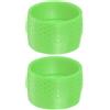 Generisch Anello per manubrio della bicicletta, 2 anelli antiscivolo per manubrio della bici da corsa, anello di avvolgimento in silicone antiscivolo, anello di supporto adesivo per bici da strada