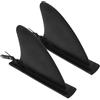 TOVINANNA Pinne per Paddleboard e Kayak 2Pezzi in PVC Nero con Sistema Clip-on, Ideali per Avventure in Acqua Bassa e Laghi