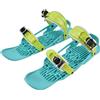 Halearo Mini Pattini da Sci Scarpe da Snowboard Portatili Regolabili per Divertimento All'aria Aperta Sulla, Nylon Verde, 1 Paio