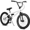 AVASTA Bicicletta da 18 Pollici per Bambini BMX Freestyle Bike per 5 6 7 8 Anni Ragazzi Ragazze e Adolescenti Principianti, Bianco