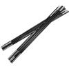 HOMOCONO Set di 1 Asta per Riparo da Campeggio in Fibra di Vetro Nero, 7 Sezioni Diametro 6,9mm, Resistente e Facile da Riporre, per Campeggio All'aperto