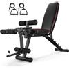 Generico Panca Palestra Regolabile con Leg Extension E Leg Curl Panca Pesi