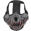 Machify Maschere tattiche per softair, mezza faccia, con fasce regolabili, per Halloween, cosplay, paintball e giochi CS, per uomini e donne