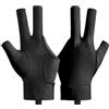 Generic Guanto da biliardo a 3 dita, mano sinistra, con impugnatura antiscivolo, traspirante, per snooker, accessori di grado per giocatori di tornei, uomini e donne