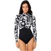 Rip Curl 2026 Donna G-Bomb 1.5mm Manica Lunga Back Zip Muta Primaverile 13ZWSP - Black/White