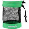 Milageto Sacca Porta Palloni con Coulisse Grande Rete Porta Palloni Moschettone Oggetti Sportivi, Array, Verde