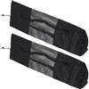 CLISPEED Borsa per Tappetino da Yoga in Rete Nera Set da 2 Tracolla Singola Regolabile, Resistente e Capiente, lo Yoga e Facile da Trasportare