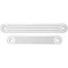 shenruifa Set di 2 piastre di supporto per specchietti per fori superiori e inferiori in barca, in alluminio, 38 x 5 cm, 30 x 30 cm