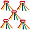 Jwthee Set di Cinture da Gioco Catch Tail, 5 Pezzi Attrezzatura da Cattura per Giochi da Campo Estensibile Attrezzatura da Allenamento per la Cattura Cintura da Cattura Coda Cintura (Rosa Rossa)