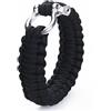 NAMOARLY Fibbia U in Acciaio Inox per Paracord Nera, Supporto 190 kg