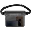 ARYIMYDP Borsa Impermeabile Marsupio 1Pz Nero, Custodia Impermeabile Smartphone con Chiusura Stagna e Touch, Tracolla per Mani Libere su Spiaggia Barca